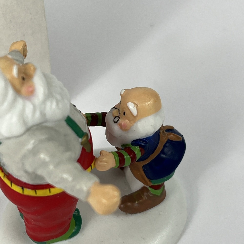 Dept 56 Just the Right Size Santa Figurine North Pole Series in Original Box - Picture 3 of 6
